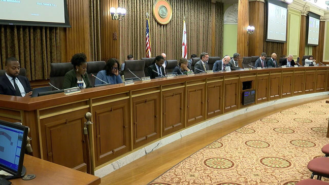 D.C. Councilmembers during legislative session October 3, 2023 (7News)