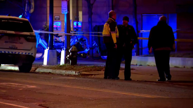 Scene from D.C.'s 250th murder of the year. (7News)
