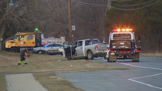 One teenager is dead and another is injured in Friday afternoon crash in Prince George's County. (Andrew Inches/7News)
