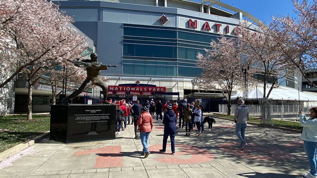 Nationals Park on Opening Day, Thursday, March 30, 2023. (7News/Scott Abraham)