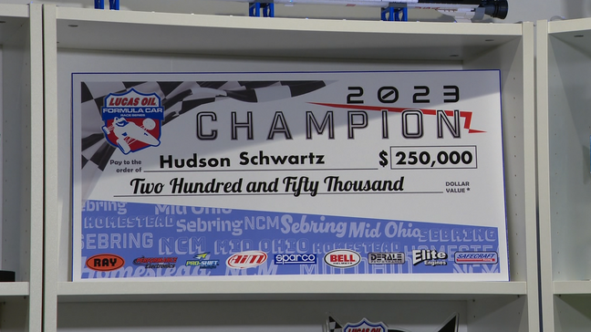 Arlington teen wins $250k at Lucas Oil Formula Car Championships (7News)<p></p>