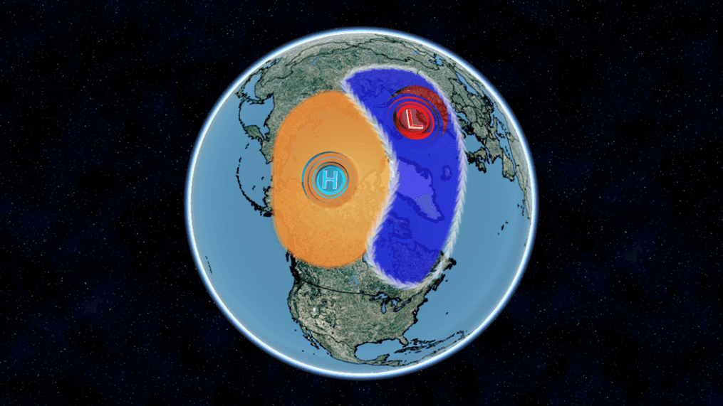 The "polar vortex" map return to the US next month